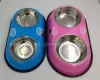 Factory direct sales of stainless steel pet bowls, dog bowls, cat bowls, spray-painted double bowls and split bowls Application Scenario